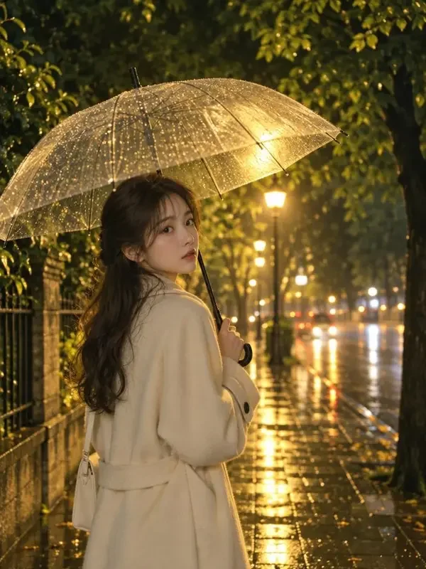 雨落长宁短剧封面，甜宠题材